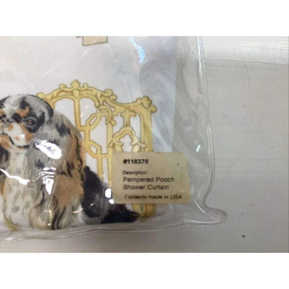 legacy pampered pooch shower curtain dogs